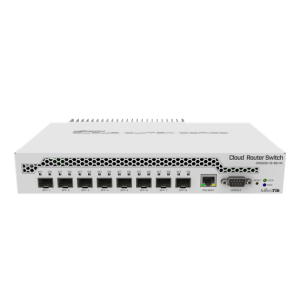 MikroTik CRS309-1G-8S+IN asztali/rackbe szerelhető switch, 8xSFP+, 1xGbit LAN
