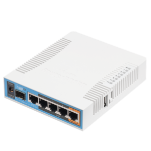 MikroTik hAP ac, 5x GbitLAN, 2,4Ghz+5Ghz 802.11n/ac triple chain wifi, USB porttal