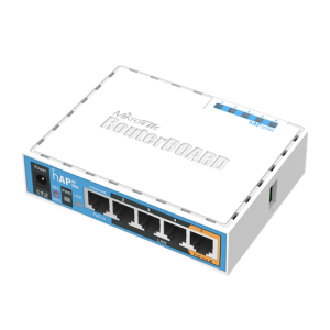 MikroTik hAP ac lite 5x10/100 Mbps LAN, 2,4Ghz 802.11n/ac dual-band wifi, USB porttal