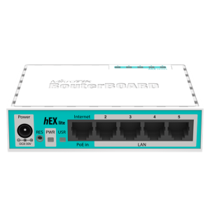 MikroTik hEX lite 5x 10/100Mbit porttal