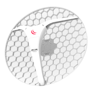 MikroTik LHG 5 ac XL, 5GHz CPE 27dBi antenna, 1x gigabites RJ45 port, Nv2 TDMA protokoll, 4-es csomag