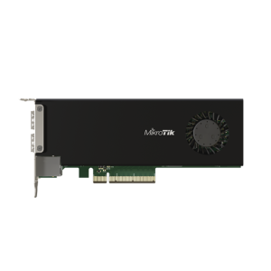 MikroTik PCIe hálózati kártya és router, 2xSFP28 25Gbit port, 1x 10/100/1000 Mbps RJ45 port
