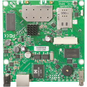 MikroTik RB912UAG alaplap, 5Ghz rádió, 1x gigabites RJ45 port, USB, mini-PCIe foglalat, 1xSIM