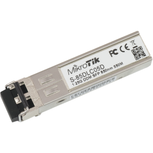 MikroTik SFP modul 1,25G MM 550m 850nm, duplex LC csatlakozóval