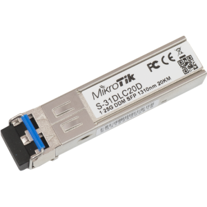 MikroTik SFP modul 1,25G SM 20km, duplex LC csatlakozóval