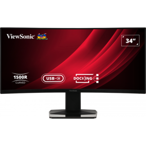 Mon ViewSonic 34" VG3419C 3440x1440 USB-C 120Hz FreeSync Premium - 1500R - VA