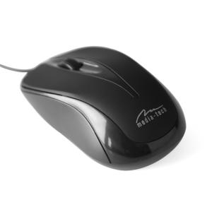 MOU Media-Tech Plano USB egér - fekete