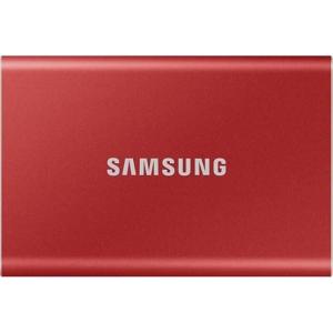 SSD EXT 2,5" Samsung 500GB T7 USB-C 3.2 piros