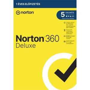 SW Norton 360 Deluxe - 21416689 - 50GB HU 1 felhasználó, 5 eszköz/1 év, dobozos