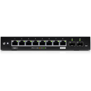 Ubiquiti EdgeSwitch 10X, 8x gigabites RJ45 port, 2x SFP port
