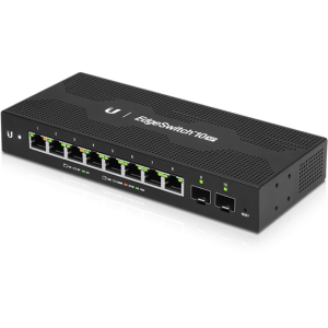 Ubiquiti EdgeSwitch 10XP, 8x gigabites RJ45 PoE port, 2x SFP port