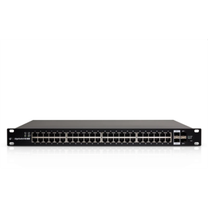 Ubiquiti EdgeSwitch, 48x gigabit RJ45 PoE port max. 500W, 2x 10GbE SFP+ port, 2x SFP port, rackbe szerelhető