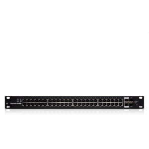 Ubiquiti EdgeSwitch, 48x gigabit RJ45 PoE port max. 750W, 2x 10GbE SFP+ port, 2x SFP port, rackbe szerelhető