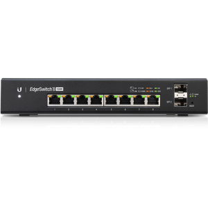 Ubiquiti EdgeSwitch, 8x gigabit RJ45 PoE port max. 150W, 2xSFP port
