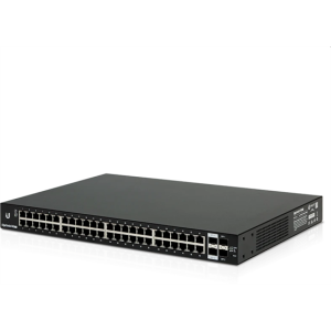 Ubiquiti EdgeSwitch Lite, 48x gigabit RJ45 port, 2x 10GbE SFP+ port, 2x SFP port, rackbe szerelhető