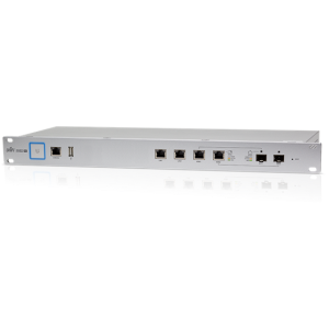 Ubiquiti UniFi Security Gateway PRO router, 4x GbE Port, 2x SFP port, 1x konzol port, rackbe szerelhető