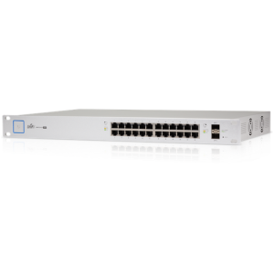 Ubiquiti UniFi Switch, 24x gigabit RJ45 PoE port max. 250W, 2xSFP port, rackbe szerelhető