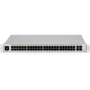 Ubiquiti UniFi Switch Gen2, 48x gigabit RJ45 port, 4xSFP port, 32x 802.3af/at PoE max. 195W, rackbe szerelhető
