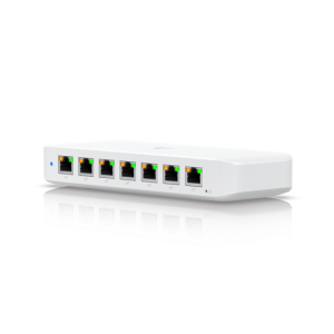 Ubiquiti UniFi Switch Ultra, 8x gigabit RJ45 port, 7x 802.3af/at PoE, max. 202W