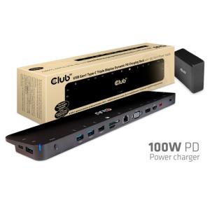 USB Club3D USB 3.2 GEN 1 TYPE C TRIPLE DISPLAY DYNAMIC PD TÖLTŐ - 100W