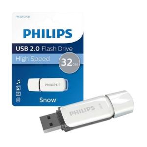 USB Philips Pendrive USB 2.0 32GB Snow Edition - fehér/szürke