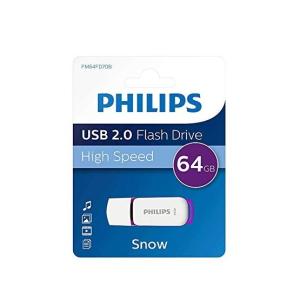 USB Philips Pendrive USB 2.0 64GB Snow Edition - fehér/lila