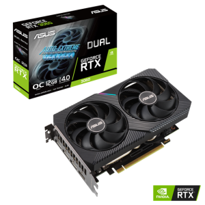 VGA ASUS NVIDIA RTX 3060 12GB GDDR6 - DUAL-RTX3060-O12G-V2 - Low Hashrate (LHR)