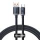 ACC Baseus Crystal Shine USB Type-A – USB Type-C, 100W gyorstöltő adatkábel, 1.2m, fekete