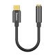 ACC Baseus L54 USB Type-C – 3,5 mm jack audió kábel, fekete