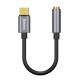 ACC Baseus L54 USB Type-C – 3,5 mm jack audió kábel, szürke