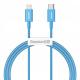 ACC Baseus Superior USB Type-C – iPhone, 20W gyorstöltő adatkábel, 1m, kék