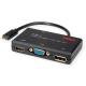 ADA Roline USB Type-C - VGA / HDMI / DP  M/F adapter