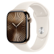 Apple Watch S10 Cellular 46mm Gold Titanium Case with Starlight Sport Band - M/L
