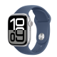 Apple Watch S10 GPS 42mm Silver Alu Case with Denim Sport Band - M/L