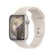 Apple Watch S9 GPS 45mm Starlight Alu Case w Starlight Sport Band - S/M