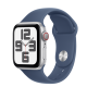Apple Watch SE2 v3 Cellular 40mm Silver Alu Case with Denim Sport Band - M/L