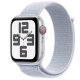 Apple Watch SE2 v3 Cellular 44mm Silver Alu Case with Blue Cloud Sport Loop