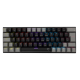 BILL White Shark GK-002111-B-G/R-US WAKIZASHI vezetékes mechanikus gamer billentyűzet - fekete - US
