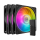 Fan Cooler Master - Case Fan - 12cm - Mobius 120P ARGB 3-Pack Fan Kit - MFZ-M2DN-243P2-R1