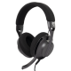HDP White Shark GH-2440B PARROT gamer fejhallgató mikrofonnal - fekete