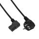 KAB Akyga AK-PC-02C PC Power Cable 90° hálózati tápkábel, 1,5 m, fekete