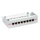 LAN Roline STP Cat5e 8Port patch panel - Szürke