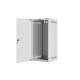 Lanberg 10" fali rack szekrény 12U/280X310, üvegajtó, lapraszerelt, szürke