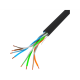 Lanberg Cat.5e U/UTP réz fali kábel 305m, AWG24, PVC, 100Mhz, Fca, fekete