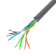 Lanberg Cat.5e U/UTP rézzel bevont (CCA) fali kábel 305m, AWG24, PVC, 100Mhz, Fca, szürke