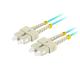 Lanberg Optikai patch MM SC/UPC-SC/UPC duplex 2m LSZH OM3 50/125 3.0mm aqua