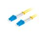Lanberg Optikai patch SM LC/UPC-LC/UPC duplex 5m LSZH G657A1 3.0mm sárga