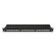 Lanberg Patch panel 24 port 1U 19" CAT.6a FTP, fekete