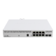 MikroTik 8-portos rackbe szerelhető PoE switch, 2xSFP+ 10G port, SwitchOS