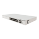MikroTik Cloud Router Switch PoE 600W (1150W dupla PSU-val), 16x gigabites RJ45 PoE port, 4xSFP+ port, rackbe szerelhető
